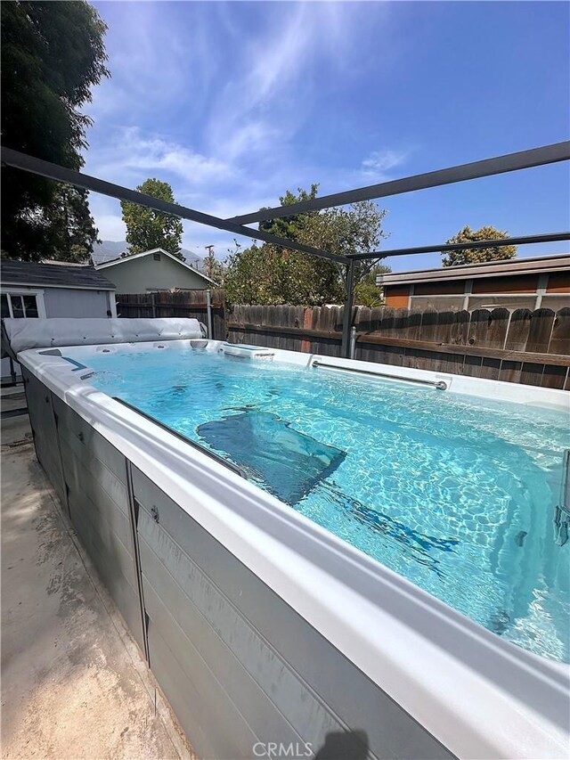 551 W Walnut Ave, Monrovia, CA 91016 - view of swimming pool with a fenced backyard and a pool