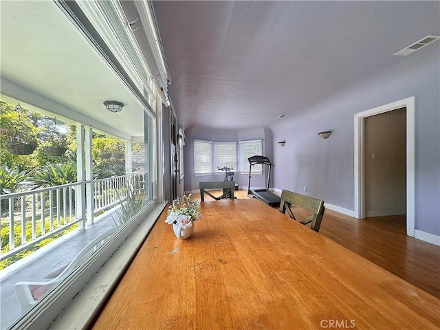 551 W Walnut Ave, Monrovia, CA 91016 - dining room with baseboards and wood finished floors