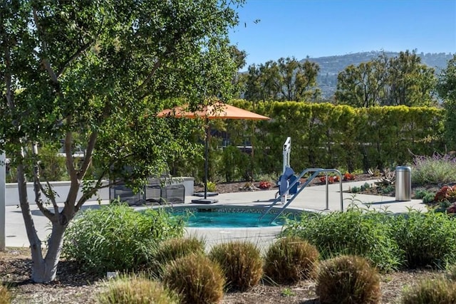 27659 S Rosewood Ln, San Pedro, CA 90732 - swimming pool with a mountain view