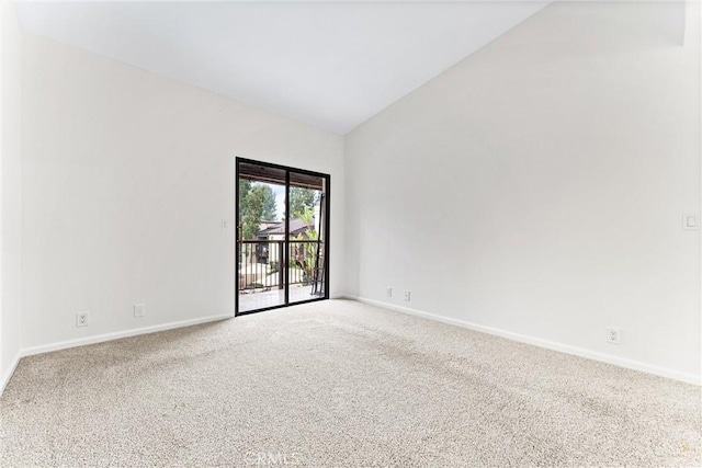 25641 Indian Hill Ln Unit C, Laguna Hills, CA 92653 - carpeted spare room with baseboards and lofted ceiling