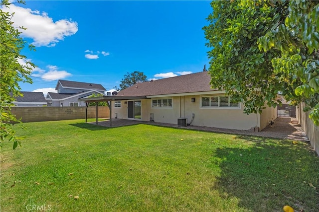 6028 Hart Ave, Temple City, CA 91780 - rear view of house featuring stucco siding, a patio area, and cooling unit