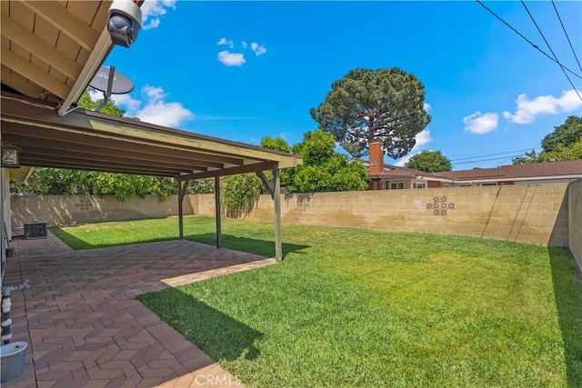 6028 Hart Ave, Temple City, CA 91780 - view of yard with central AC and a patio area