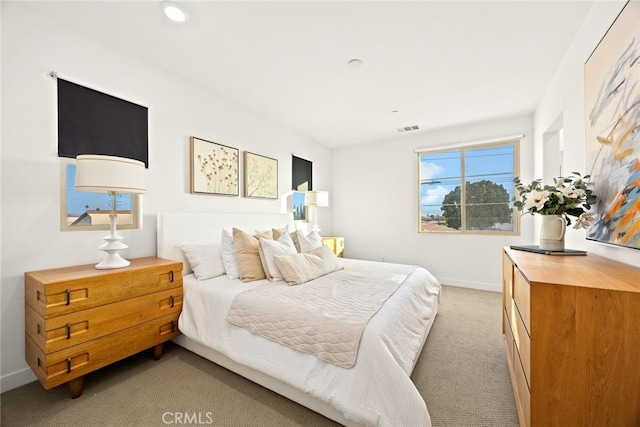 2639 Glamis Ct, Arcadia, CA 91007 - bedroom featuring light carpet, baseboards, and recessed lighting
