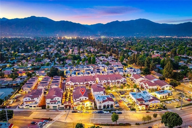 2639 Glamis Ct, Arcadia, CA 91007 - aerial view at dusk of a mountain view