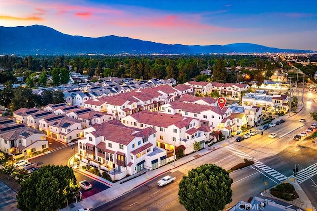2634 Paisly Ct, Arcadia, CA 91007 - aerial view at dusk of a mountain view
