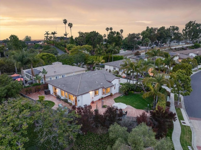 1002 Alexandra Ln, Encinitas, CA 92024 - view of aerial view at dusk