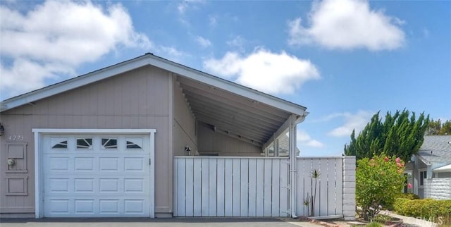 4273 Spoon Bill Way, Oceanside, CA 92057 - garage with a gate and fence