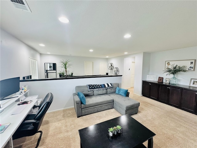 4772 Marrieta St, Jurupa Valley, CA 91752 - office area featuring light colored carpet and recessed lighting