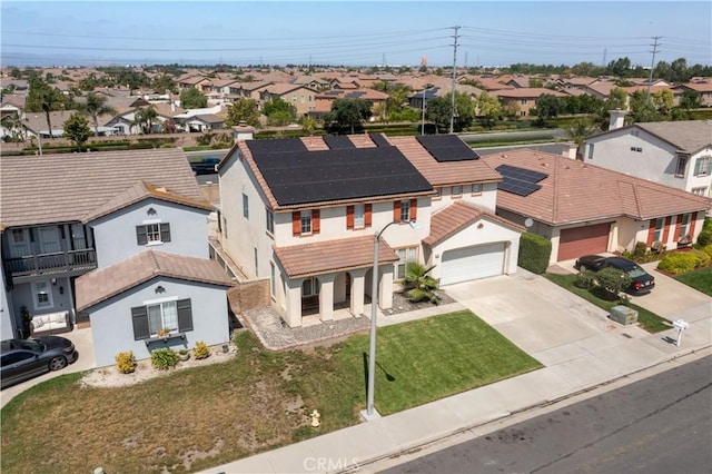 7311 Pinewood Ct, Eastvale, CA 92880 - view of front of house with a residential view, driveway, stucco siding, and a front yard