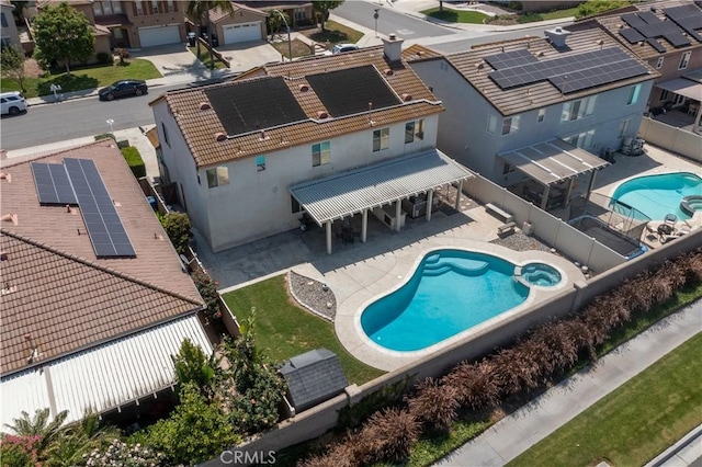 7311 Pinewood Ct, Eastvale, CA 92880 - view of subject property featuring a pool area