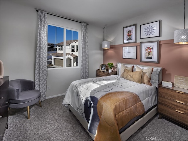 bedroom featuring carpet flooring