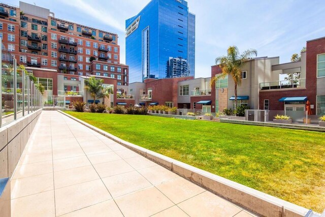 800 The Mark Ln Unit 602, San Diego, CA 92101 - view of community featuring a lawn and a view of city