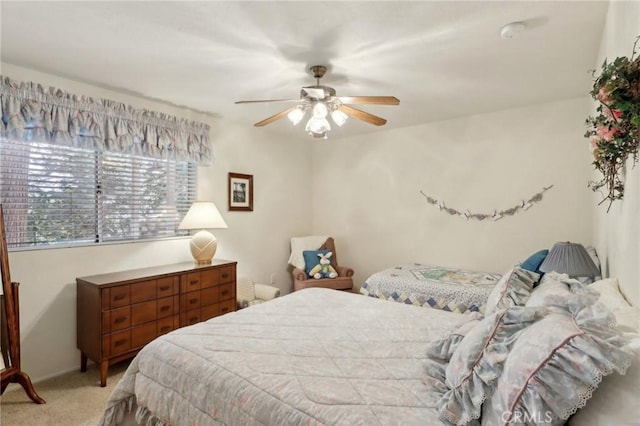 24571 Albrun Dr, Crestline, CA 92325 - carpeted bedroom featuring ceiling fan