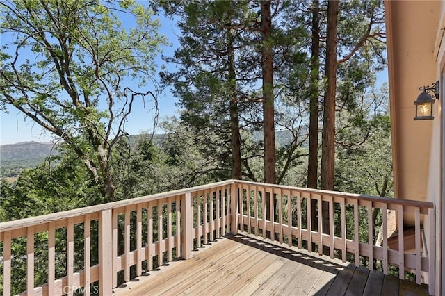 24571 Albrun Dr, Crestline, CA 92325 - view of wooden terrace