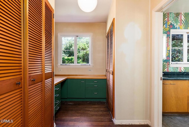 525 Laguna Rd, Pasadena, CA 91105 - hallway featuring dark wood finished floors