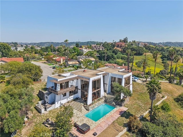 22702 Timbertop Ln, Diamond Bar, CA 91765 - drone / aerial view of a pool area
