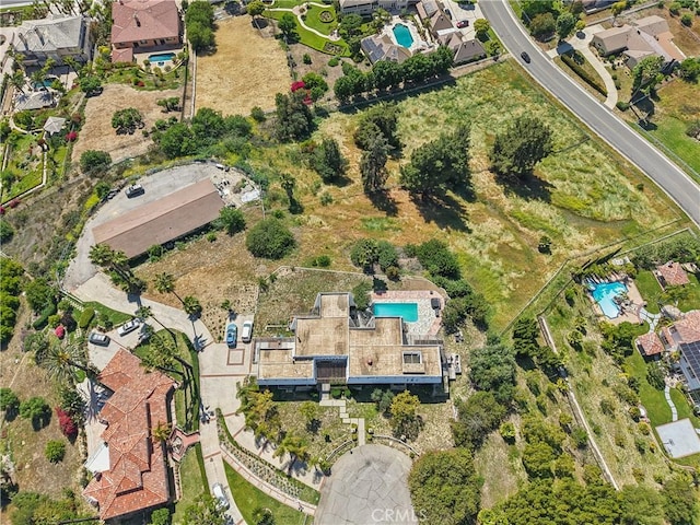 22702 Timbertop Ln, Diamond Bar, CA 91765 - aerial overview of property's location featuring a pool area