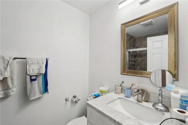 22702 Timbertop Ln, Diamond Bar, CA 91765 - full bathroom featuring tiled shower, vanity, and toilet