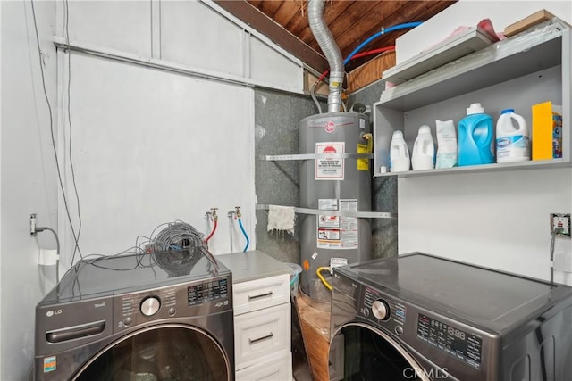 22702 Timbertop Ln, Diamond Bar, CA 91765 - laundry room featuring independent washer and dryer and strapped water heater