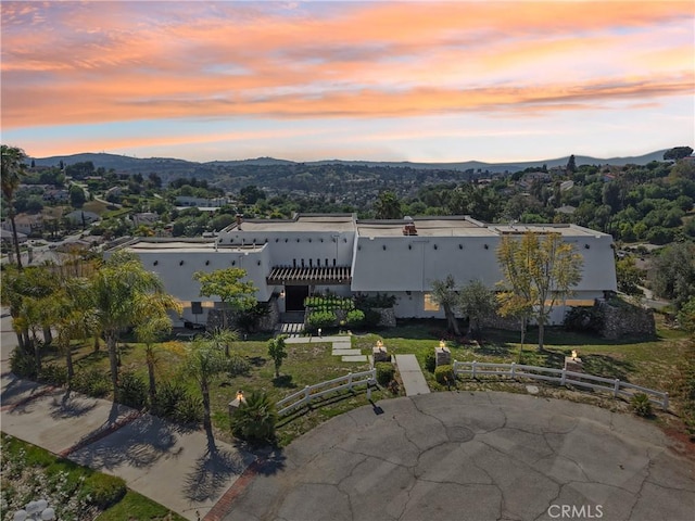 22702 Timbertop Ln, Diamond Bar, CA 91765 - aerial overview of property's location with a mountain backdrop
