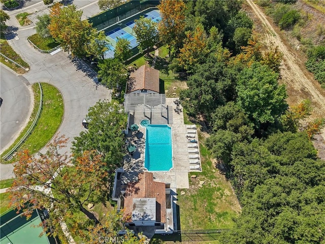 22702 Timbertop Ln, Diamond Bar, CA 91765 - drone / aerial view of a pool