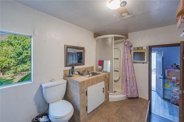 1763 W 245th St, Torrance, CA 90501 - full bathroom featuring a shower stall, toilet, and vanity