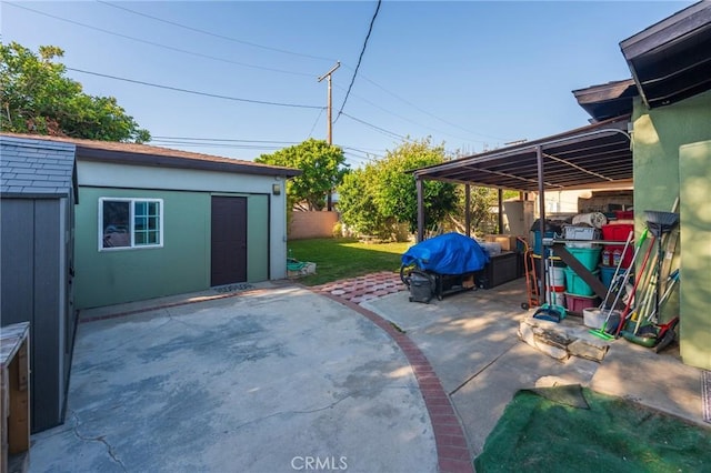 1763 W 245th St, Torrance, CA 90501 - view of patio / terrace featuring an outbuilding