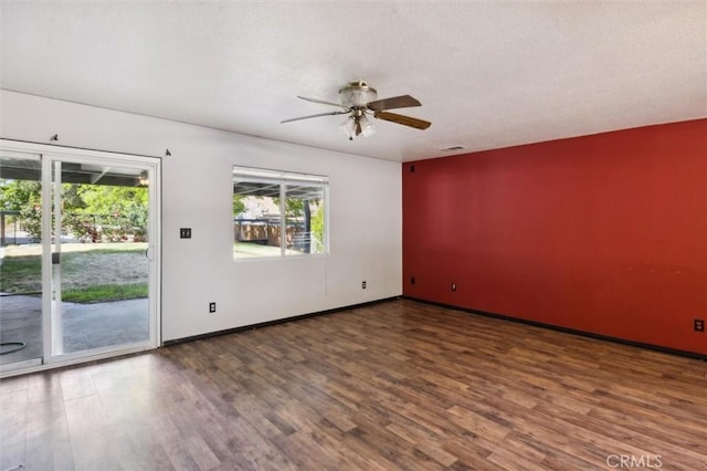 8825 Old Santa Rosa Rd, Atascadero, CA 93422 - unfurnished room featuring wood finished floors and a ceiling fan