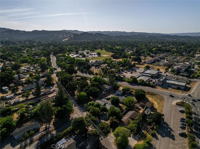 8825 Old Santa Rosa Rd, Atascadero, CA 93422 - aerial overview of property's location with a mountainous background and nearby suburban area