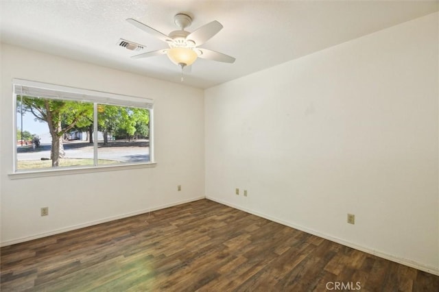8825 Old Santa Rosa Rd, Atascadero, CA 93422 - spare room with wood finished floors, baseboards, and ceiling fan