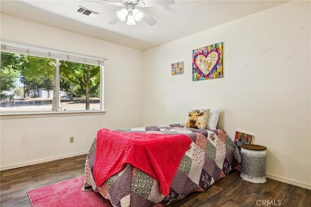 8825 Old Santa Rosa Rd, Atascadero, CA 93422 - bedroom with wood finished floors and ceiling fan
