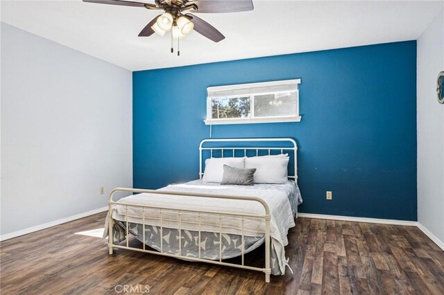8825 Old Santa Rosa Rd, Atascadero, CA 93422 - bedroom with wood finished floors and ceiling fan