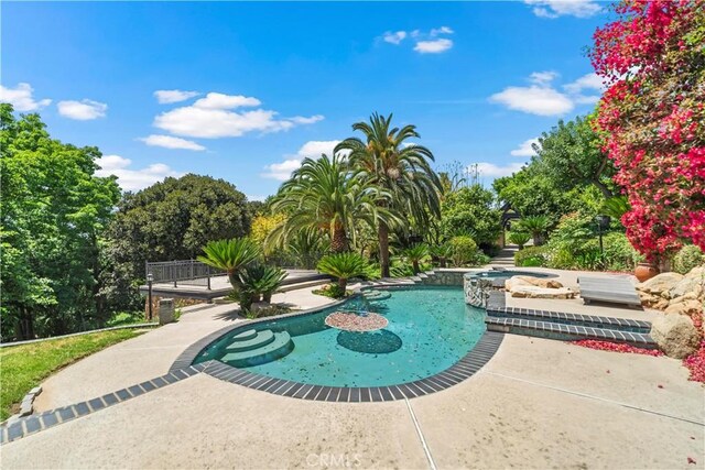 7008 Hawarden Dr, Riverside, CA 92506 - swimming pool with a patio area