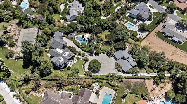 7008 Hawarden Dr, Riverside, CA 92506 - aerial view of property's location featuring a pool and nearby suburban area