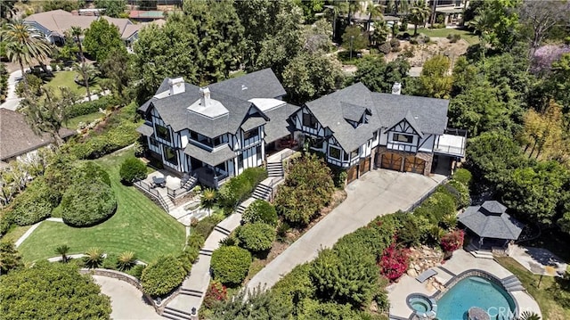 7008 Hawarden Dr, Riverside, CA 92506 - aerial view of a pool