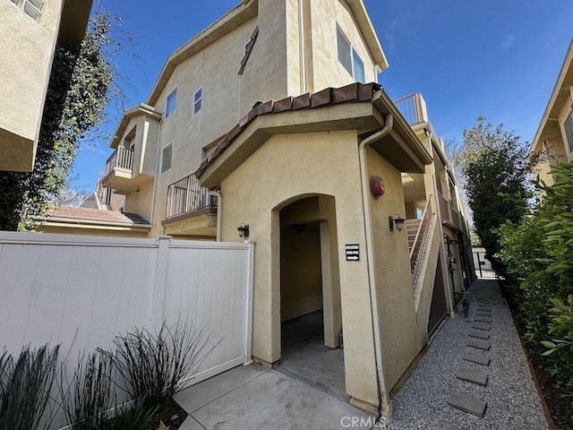 view of front of house with stucco siding