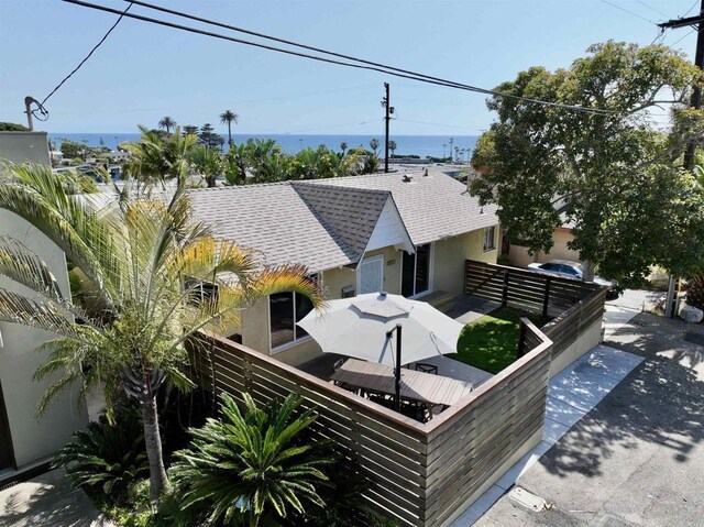 1855 Rubenstein Dr, Cardiff By The Sea, CA 92007 - exterior space with a shingled roof and stucco siding