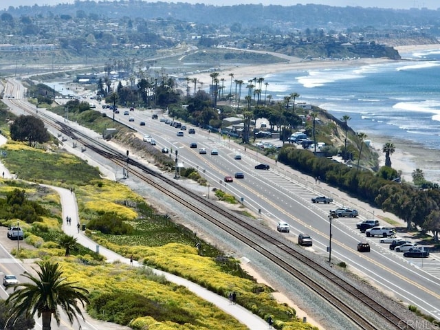 1855 Rubenstein Dr, Cardiff By The Sea, CA 92007 - aerial view of a major roadway and a nearby body of water