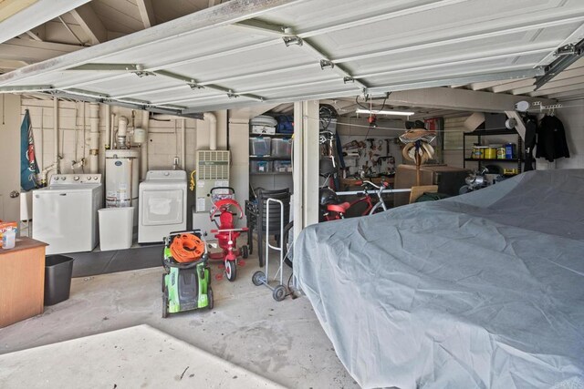 1855 Rubenstein Dr, Cardiff By The Sea, CA 92007 - garage with independent washer and dryer and gas water heater
