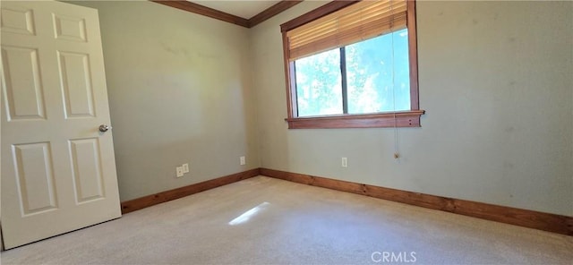 623 Church Pl Unit 3, Redlands, CA 92374 - spare room featuring carpet, ornamental molding, and baseboards