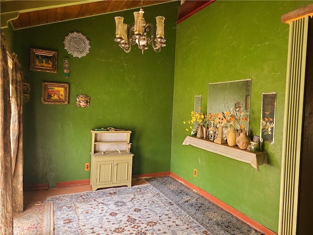 29348 123rd St E, Pearblossom, CA 93553 - dining room with a chandelier and baseboards