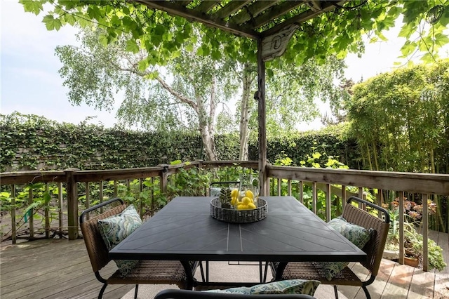 1909 Belmont Ln Unit B, Redondo Beach, CA 90278 - wooden terrace with outdoor dining space