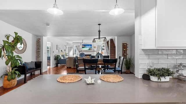 1420 E Ln, Imperial Beach, CA 91932 - dining room featuring wood finished floors and stairway