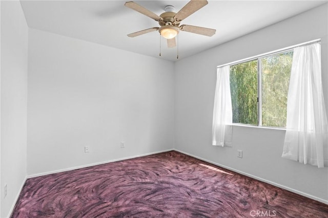 23633 Breezy Meadow Ct, Moreno Valley, CA 92557 - empty room with carpet floors, baseboards, and ceiling fan