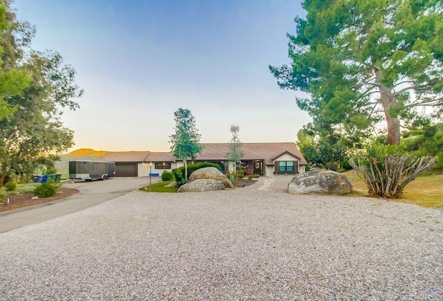 2444 Via Dieguenos, Alpine, CA 91901 - view of front facade featuring driveway and a garage