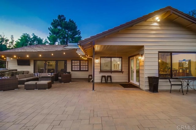 2444 Via Dieguenos, Alpine, CA 91901 - rear view of house with an outdoor hangout area and a patio
