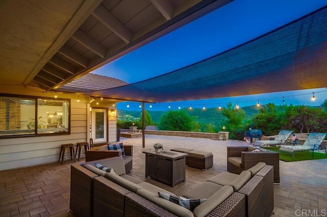 2444 Via Dieguenos, Alpine, CA 91901 - view of patio / terrace with outdoor lounge area