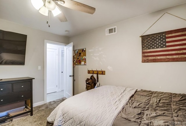 2444 Via Dieguenos, Alpine, CA 91901 - bedroom with carpet floors, ceiling fan, and baseboards