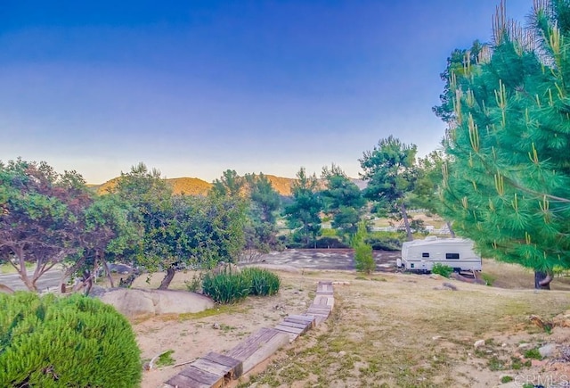 2444 Via Dieguenos, Alpine, CA 91901 - view of yard with a mountain view
