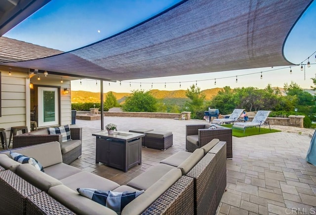 2444 Via Dieguenos, Alpine, CA 91901 - view of patio with an outdoor living space